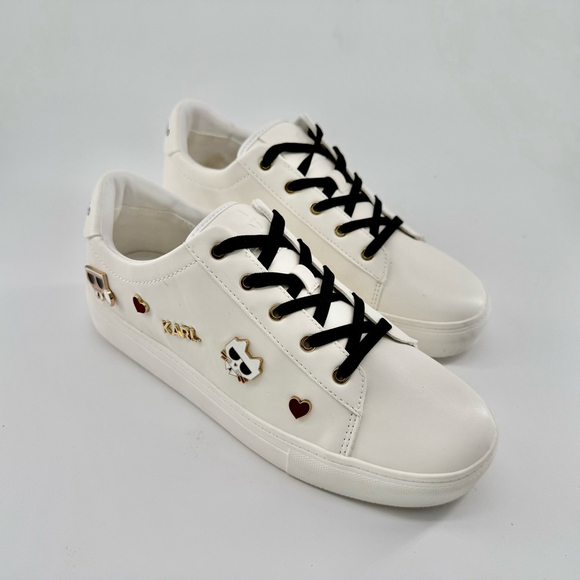 NWOB Karl Lagerfeld Women’s Sneakers White Color - Picture 1 of 8